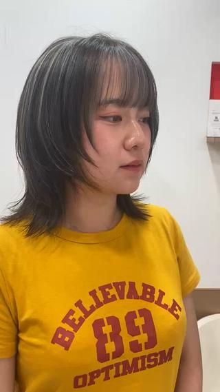 ミディアム カラー Rouge mieuxのヘアスタイル