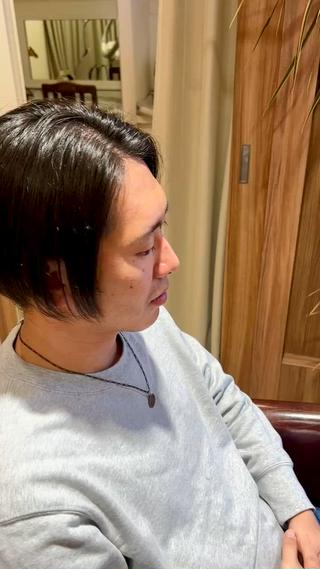 クセを気にされてる部分にストレートをさせていただきました!! シルエットを考慮し、トップの立ち上がりになる部分はボリュームを残しつつ、クセを抑えた施術をさせていただきました