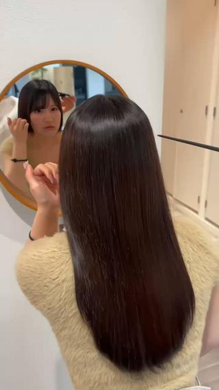 ロング 美髪矯正・ブリーチ 矯正🫧秋元ゆたかのヘアスタイル