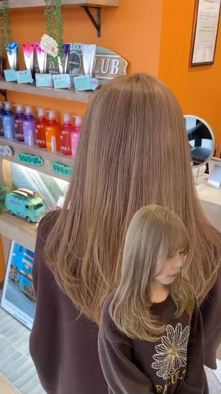 ロング カジタ ナミのヘアスタイル