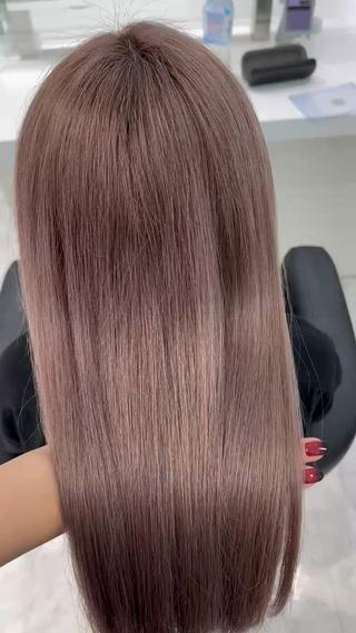 カラー 🫧モテる💗ダメー ジレスハイトーン🫧のヘアスタイル