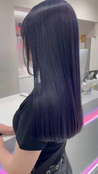 セミロング カラー ヘアアレンジ 🫧モテる💗ダメー ジレスハイトーン🫧のヘアスタイル