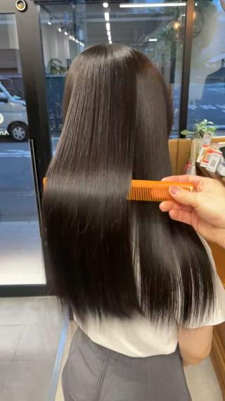 ロング 髪質改善/縮毛矯正 クリヤマ　ヒシギのヘアスタイル