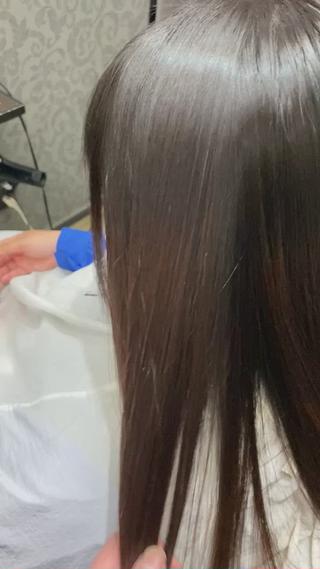 艶々のサラサラストレート