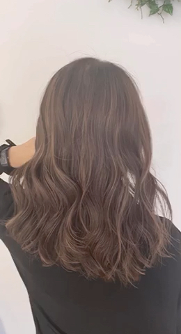セミロング カラー パーマ ヘアアレンジ 【ツヤ髪美容師】 ツダケイスケのヘアスタイル