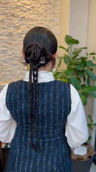 カチモリヘアタイトヘア結婚式お呼ばれ