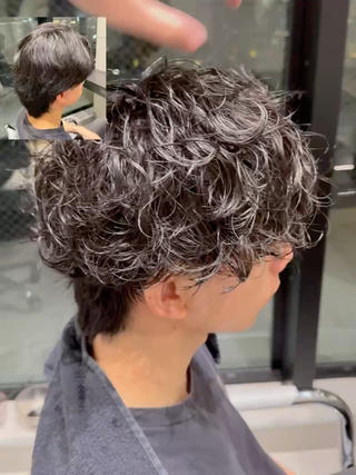 ショート パーマ メンズ 実績のメンズパーマ/ スナップフォト見てねのヘアスタイル