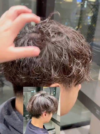 ショート パーマ メンズ 実績のメンズパーマ/ スナップフォト見てねのヘアスタイル