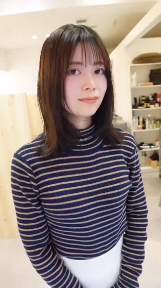 ミディアム 中野 恵脩のヘアスタイル