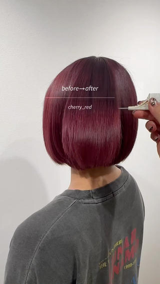 ミディアム 直井 愛蘭のヘアスタイル