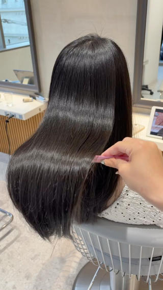 セミロング ヘアセット/レイヤー 縮毛矯正/はるか🎀のヘアスタイル