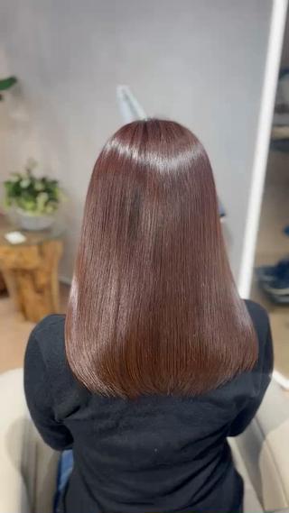 セミロング カラー 大西 愛梨のヘアスタイル