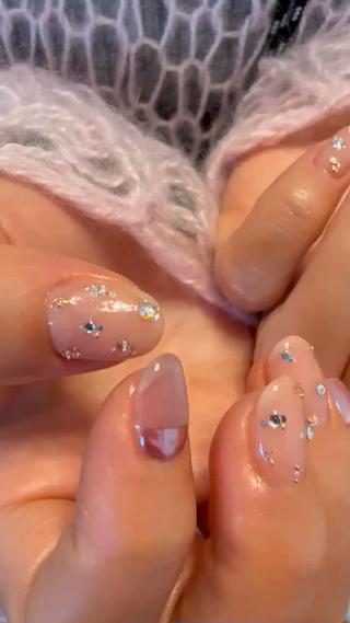 #ピンクネイル
#ホロお花#マグネット
#福岡ネイルサロン
