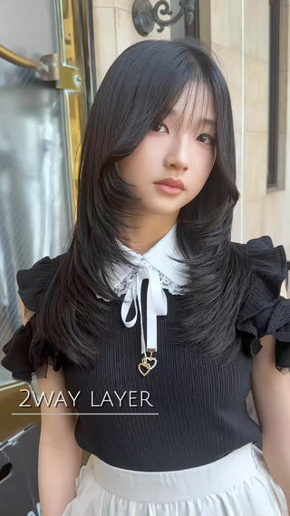 ロング 韓国系レイヤー特化 hiroのヘアスタイル