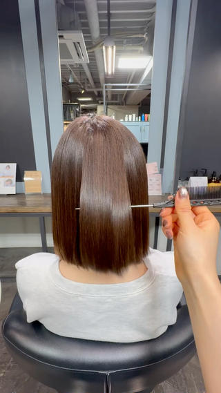 ふんわり自然なストレートに