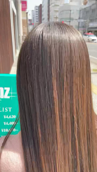 ロング カラー 💜推しインナー カラー/菊池柊真💜のヘアスタイル