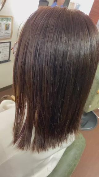 ミディアム カラー 💜推しインナー カラー/菊池柊真💜のヘアスタイル