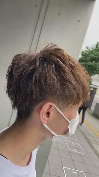ショート カラー メンズ 💜推しインナー カラー/菊池柊真💜のヘアスタイル