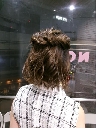 ミディアム ヘアアレンジ なりた るいのヘアスタイル