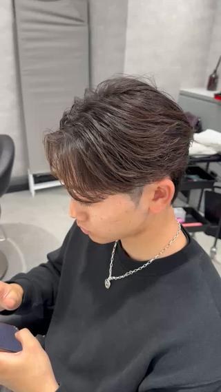 パーマ メンズ ツイスパ/シャドウ MANARUのヘアスタイル
