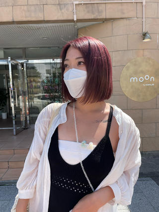 ショート 透明カラー/レイヤー misaki °＊のヘアスタイル