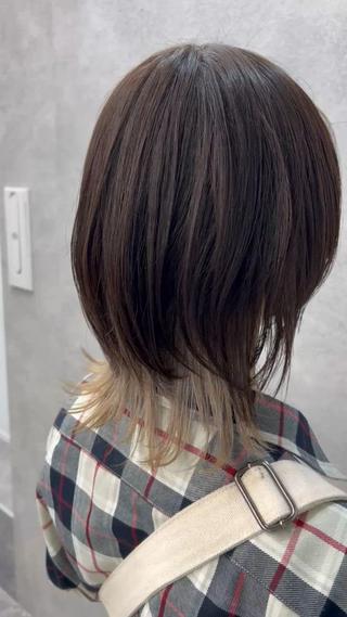 ミディアム カラー パーマ ヘアアレンジ メンズ キッズ ネイル マツエク・マツパ アイブロウ メンズヘアのカリスマ 北地　空のヘアスタイル