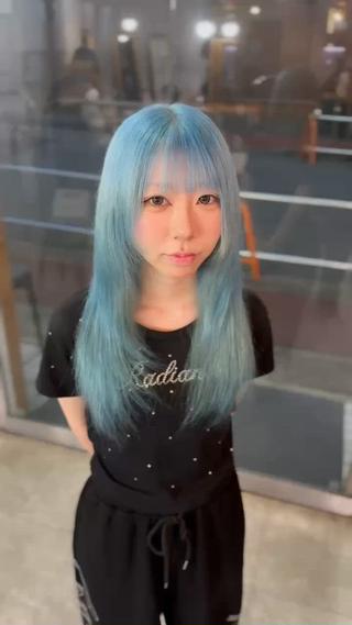 セミロング uda 抜きっぱなし /最高級エクステのヘアスタイル