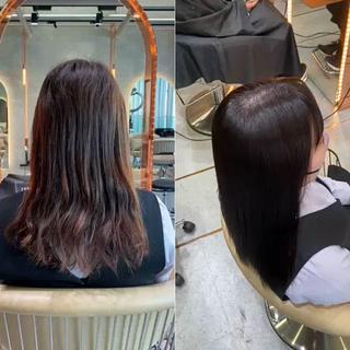 ロング ‎🤍髪質改善‎🤍 レイヤーカット‎🤍のヘアスタイル