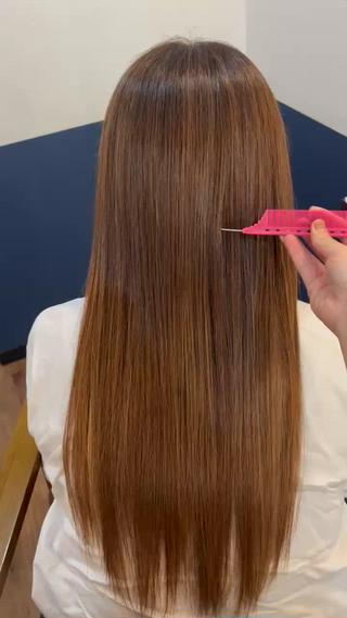 ロング 平田 渚唯のヘアスタイル