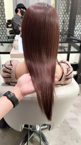 ロング カラー 【渋谷で人気】艶髪× 髪質改善/ツヤカラーのヘアスタイル