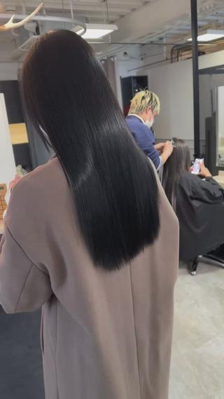 ロング カラー 【渋谷で人気】艶髪× 髪質改善/ツヤカラーのヘアスタイル