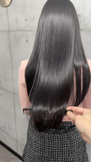 ロング 【渋谷で人気】艶髪× 髪質改善/ツヤカラーのヘアスタイル