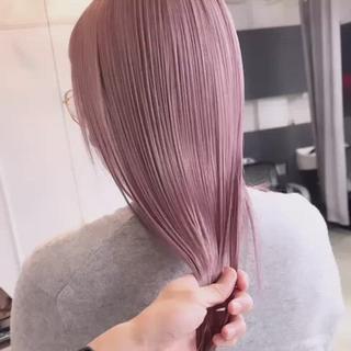 セミロング カラー 【渋谷で人気】艶髪× 髪質改善/ツヤカラーのヘアスタイル