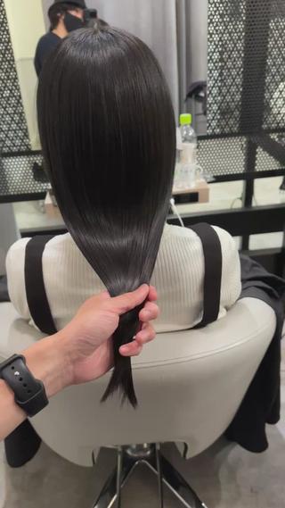 ロング カラー 【渋谷で人気】艶髪× 髪質改善/ツヤカラーのヘアスタイル