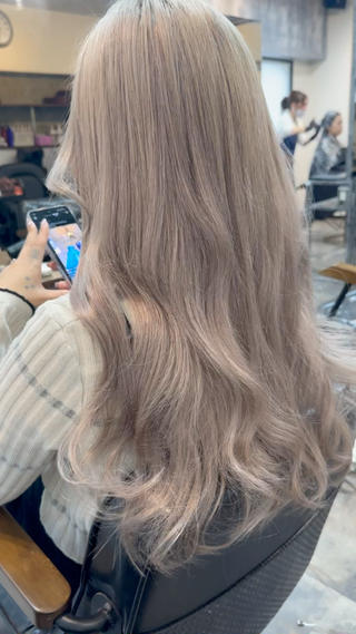 ロング カラー ヘアアレンジ ⭐️エクステ指名 No.1⭐️高頭のヘアスタイル