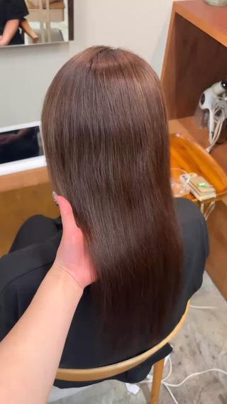 ロング ゆうひ🎀艶カラー/ ヘアメ/チョコカラーのヘアスタイル