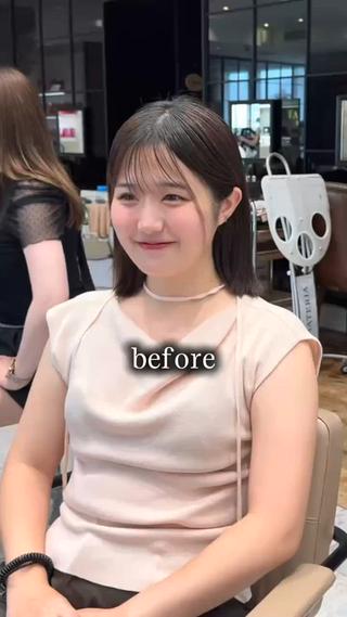 まとまるショートヘア
赤みを消したオリーブベージュ