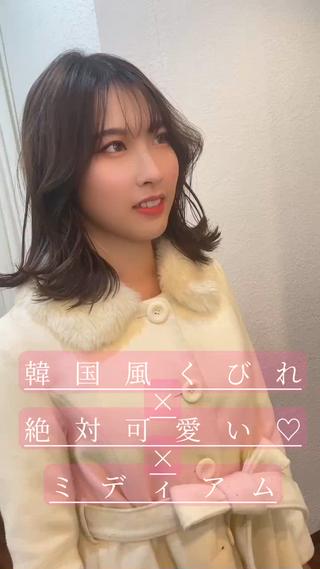 ミディアム 高原 ジュンのヘアスタイル