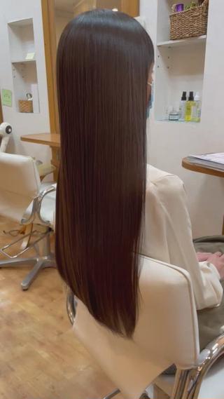 ロング 高畑×縮毛矯正 松下直揮のヘアスタイル