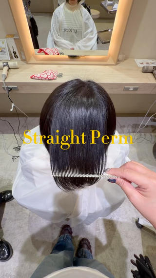 ショート 風羽奈 ストレート/縮毛矯正のヘアスタイル