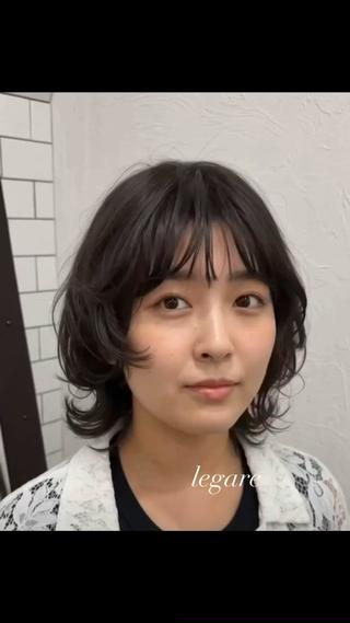 パーマ 中区/legare 🌈山村/髪質改善のヘアスタイル