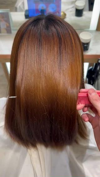 ミディアム 長谷川 新太のヘアスタイル