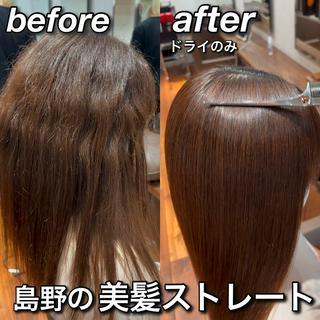 ロング 【縮毛矯正プロ講師】 島野 伊央汰のヘアスタイル