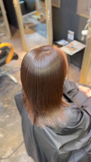 ミディアム さとう りこのヘアスタイル