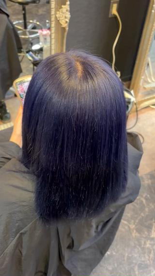 ミディアム さとう りこのヘアスタイル