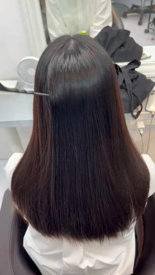 ロング tatsuya新宿 縮毛矯正/髪質改善のヘアスタイル