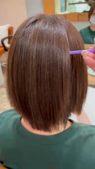縮毛矯正でまとまりのある髪に 