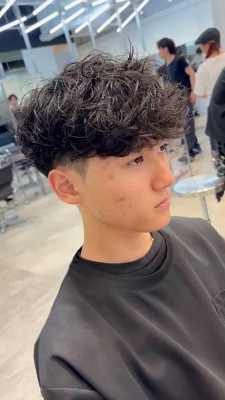 ショート パーマ メンズ 【fifth】上條 巧真のヘアスタイル