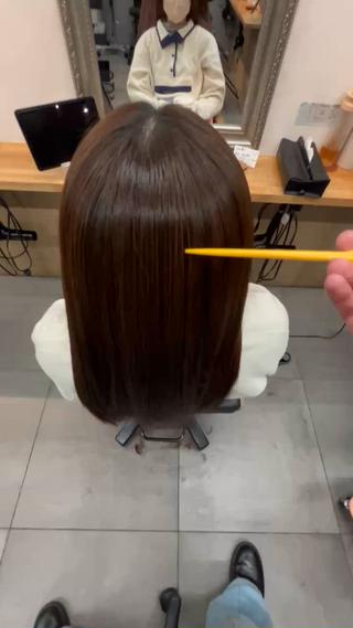 ロング レイヤー/縮毛矯正 /新宿/佐藤巧己✨のヘアスタイル