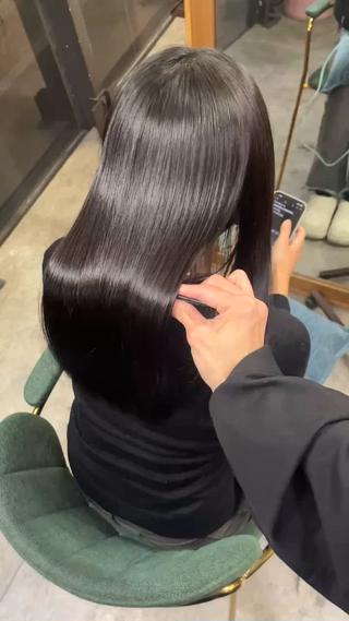 髪質改善ストレート